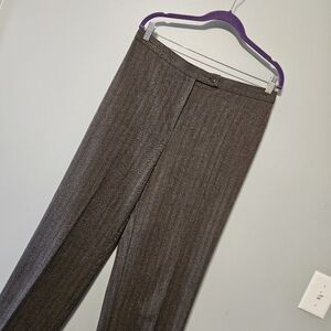 Clearance! JM Collection Dark Brown Herringbone Pants